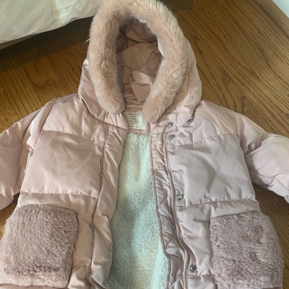 Zara baby girl winter jacket 2/3t